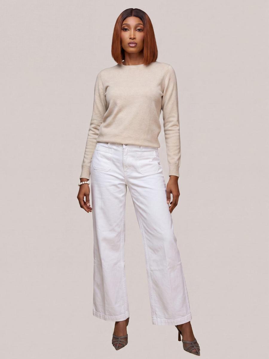 Jean large poches avant