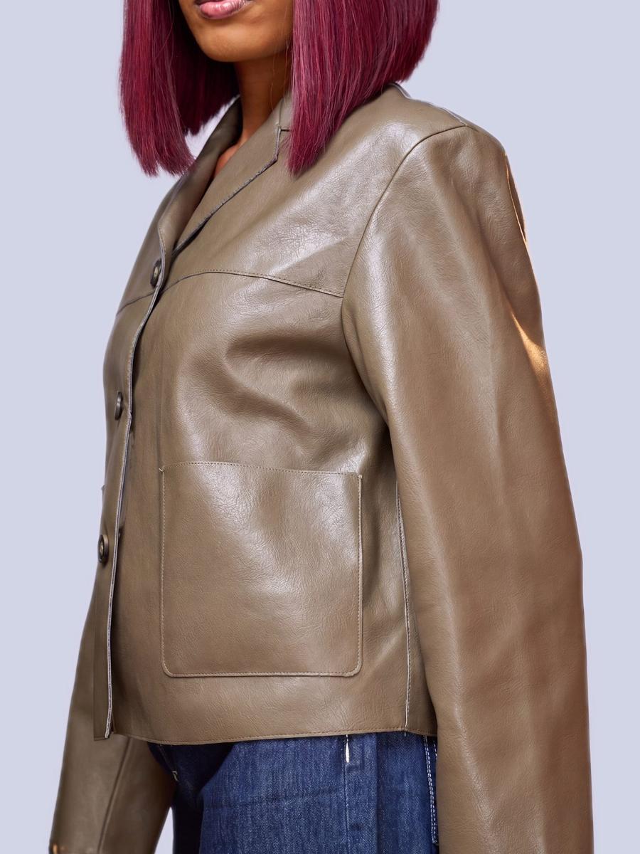 Veste peau de croco