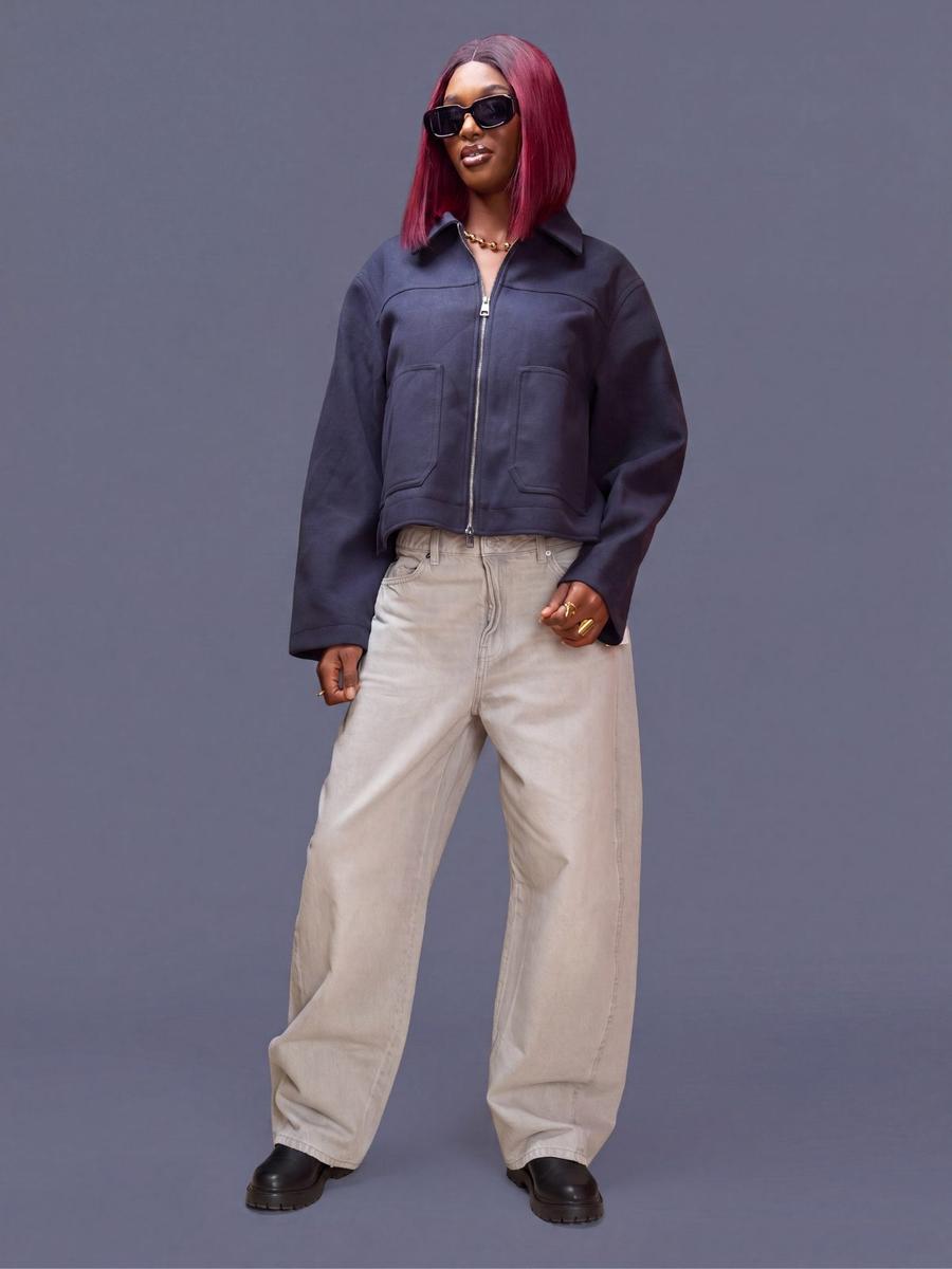Veste droite ample