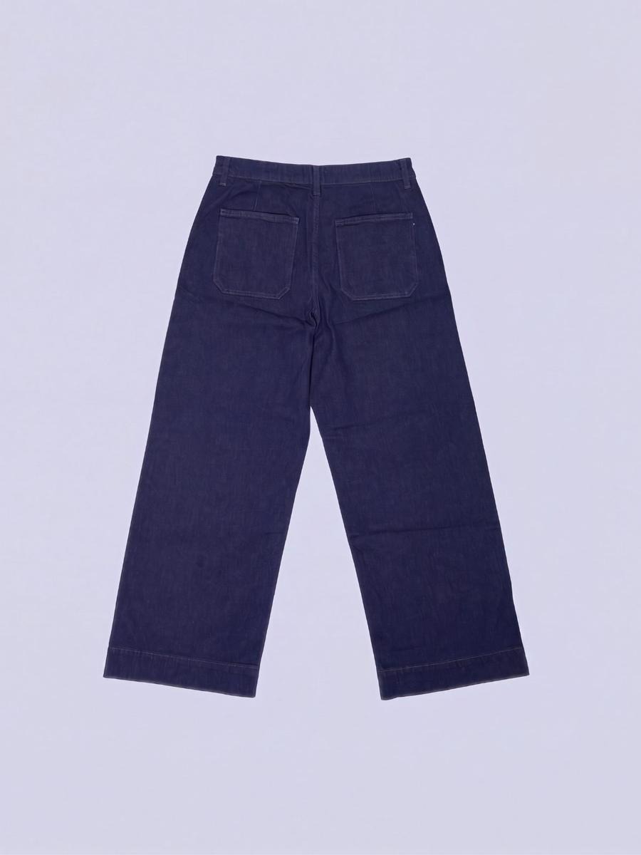 Jean large taille haute