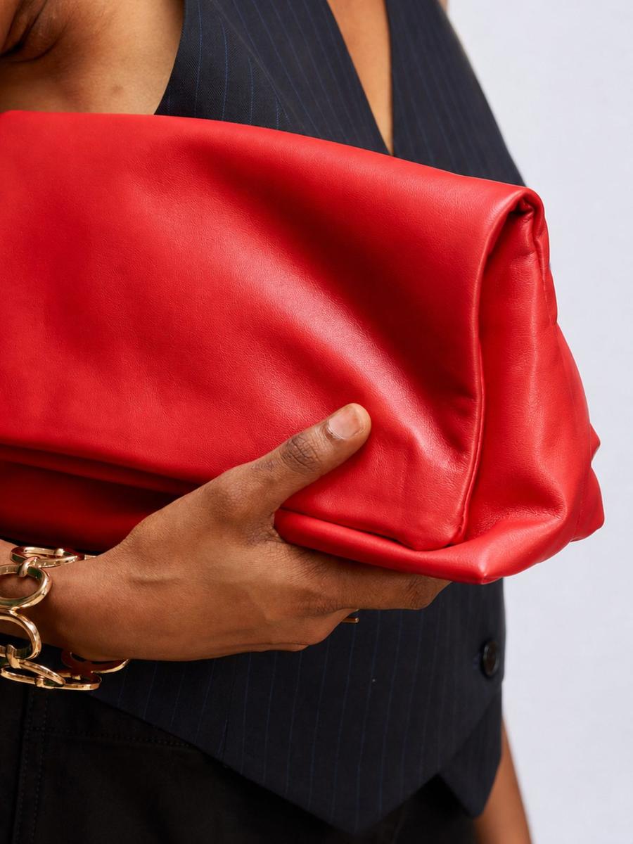 Pochette enveloppe cuir