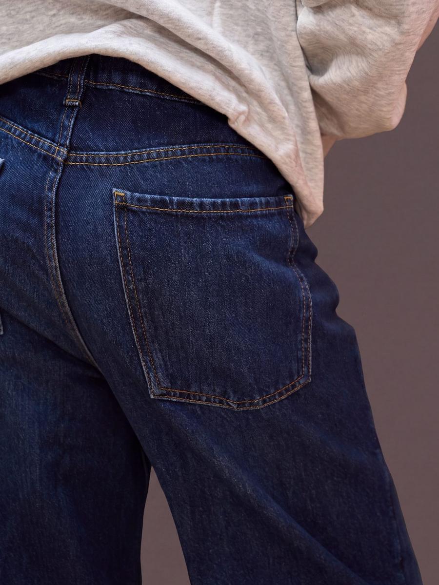 Jean large à taille haute