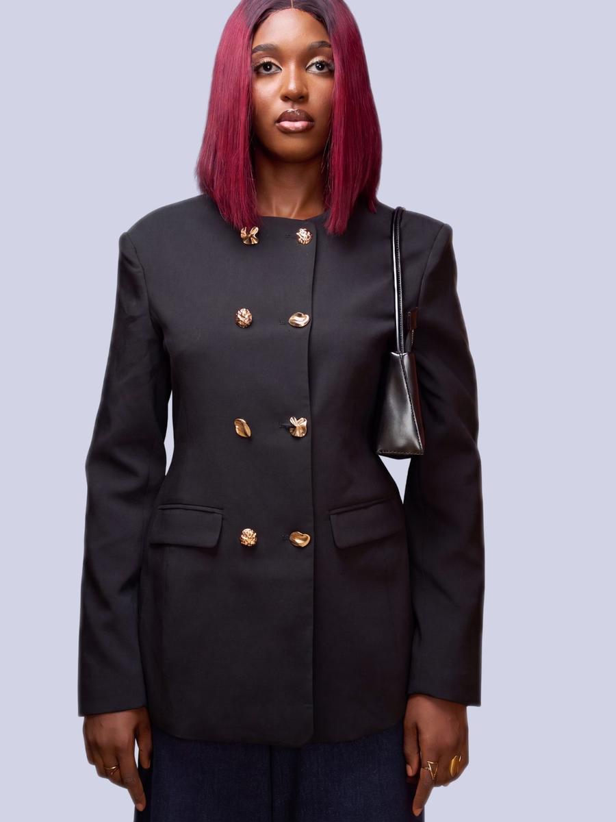 Blazer boutons bijoux