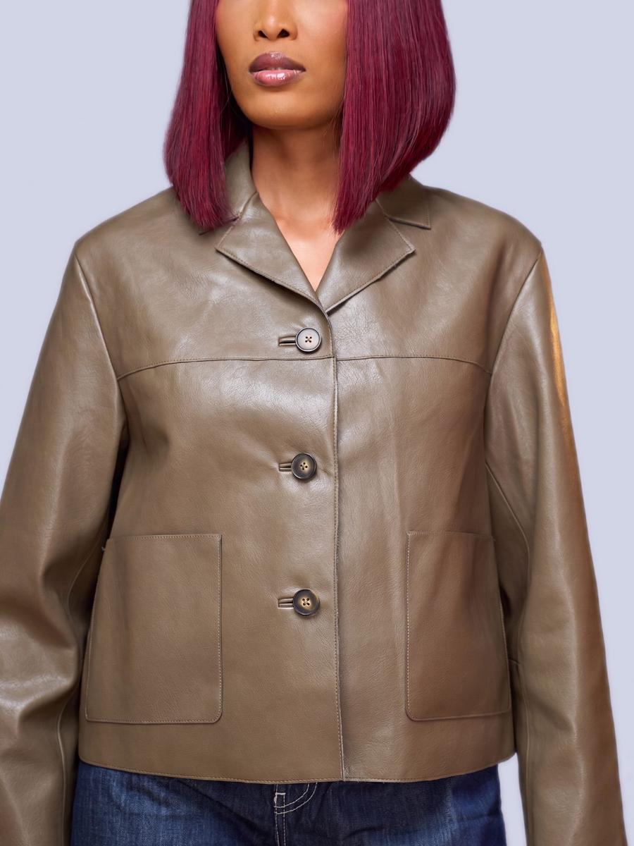 Veste peau de croco