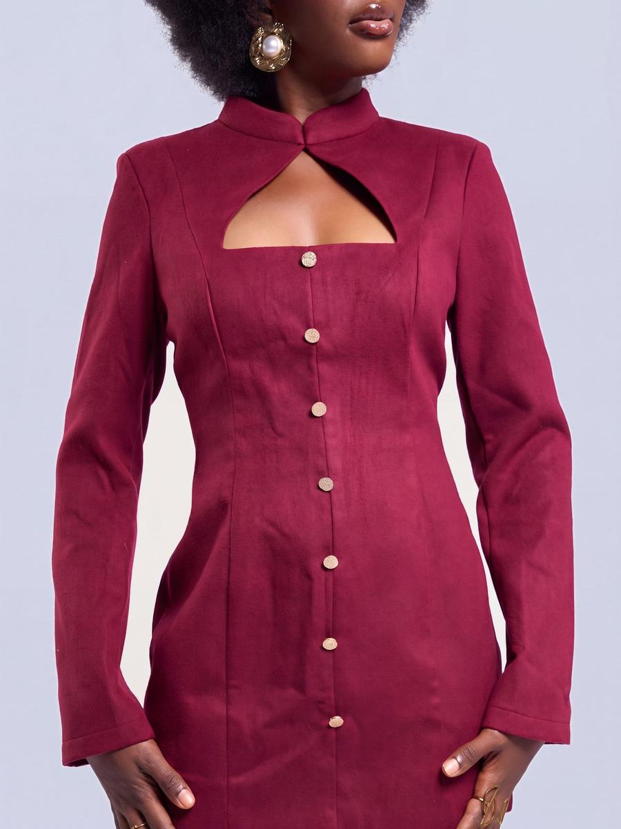 Mini robe col Mao